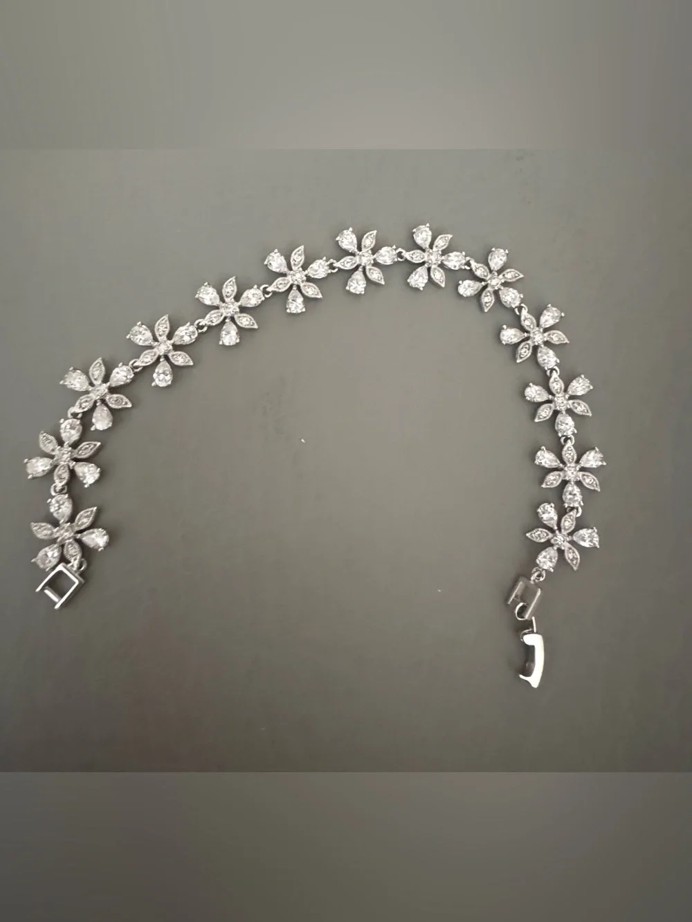 New Nadri Floral Crystal Bracelet